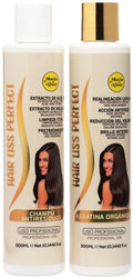 Mania de Alisar Anti-Residue Shampoo and Brazilian Keratin Smoothing Treatment, 2 x 300 ml