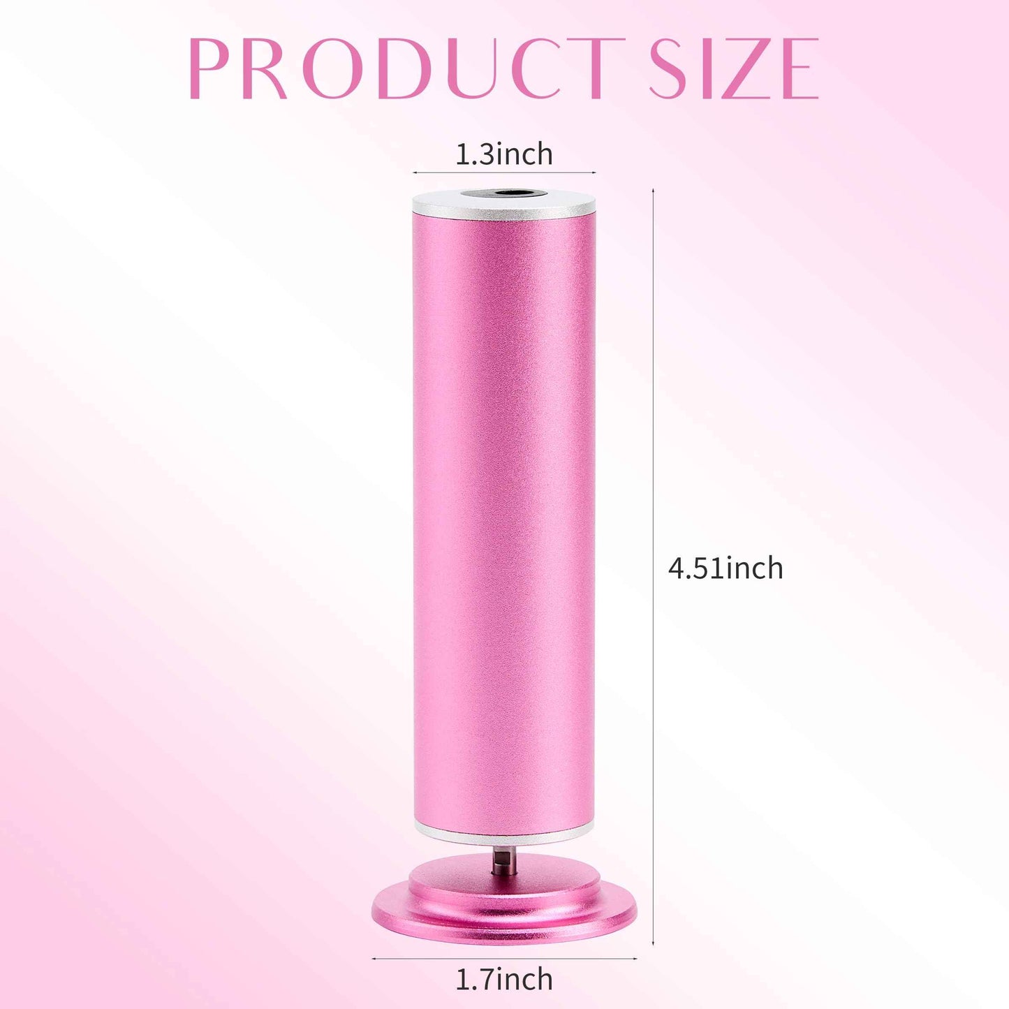 Electric Foot Callus Remover, Electric Foot Filer with 60 Pcs Replacement Sandpaper, Self-Adhesive Foot Sander with 360℃ Rotation, Aluminum Shell, Large Filing Area, and Adjustable Speed Controller