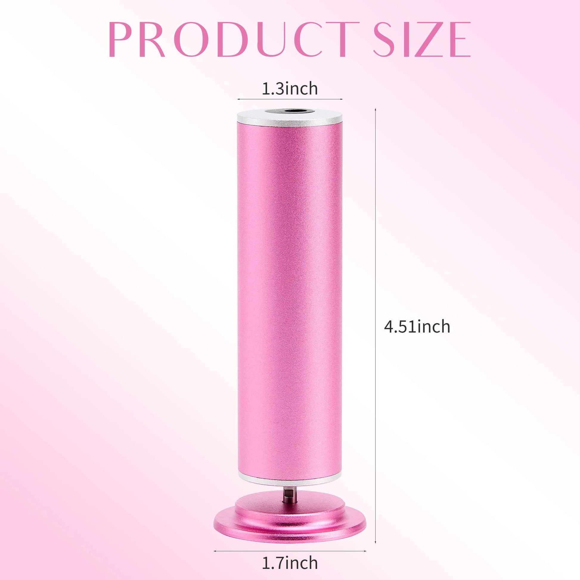 Electric Foot Callus Remover, Electric Foot Filer with 60 Pcs Replacement Sandpaper, Self-Adhesive Foot Sander with 360℃ Rotation, Aluminum Shell, Large Filing Area, and Adjustable Speed Controller