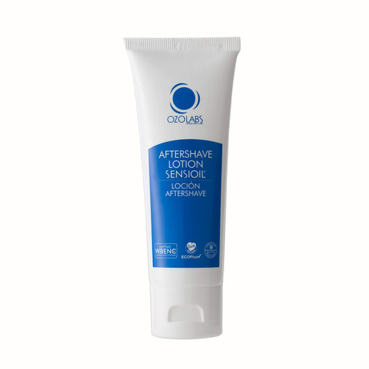 OZOLABS® | After Shave Lotion with certified organic ozonated oils | Comprehensive solution for men´s complexions | ISO 9001 | 2.5 fl. oz