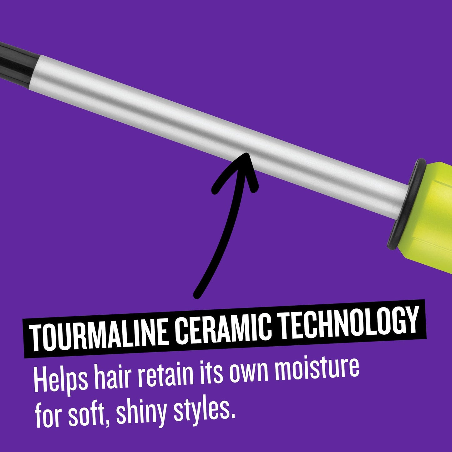 Bed Head Curlipops .5” Tourmaline Ceramic Skinny Pop™ Styling Iron | Clamp-Free Curling Wand | for Tight, Bouncy Curls (1/2 Inch)