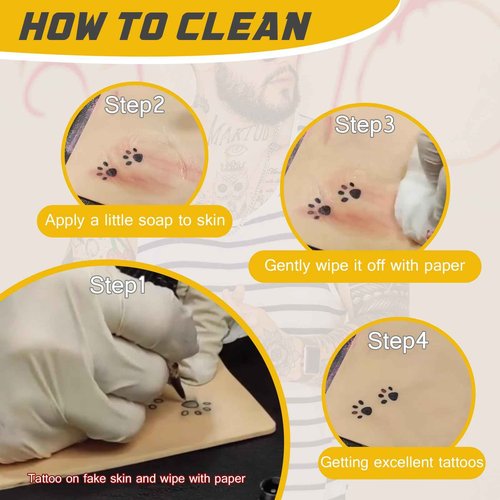 3MM Tattoo Fake Skin - Narkysus 15Pcs Tattoo Skin Practice 3mm Thick Blank Practice 7.4x5.6" Double Sides for Beginners and Artists Supplies