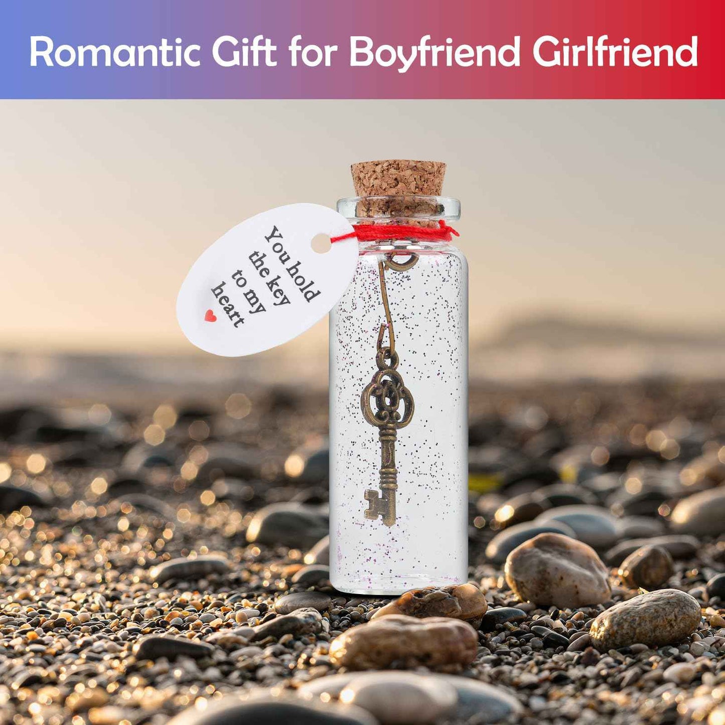 Handmade Romantic Gifts for Him Her,Valentines Day Gift for Women,Wife,Husband- I Love You Gift to Boyfriend Girlfriend Key to My Heart.