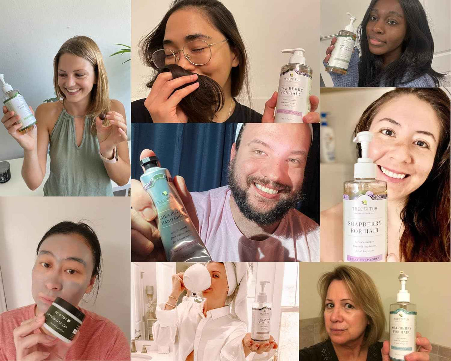 Tree to Tub Unscented Shea Butter Body Lotion for Dry Skin & Sensitive Skin Face Wash for Dry Skin - Fragrance Free Sensitive Skin Lotion & Gentle Hydrating Face Cleanser for Women & Men