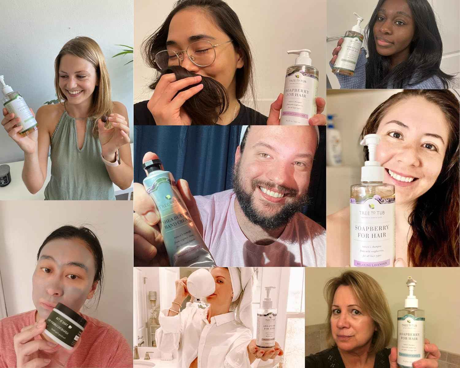 Tree to Tub Unscented Shea Butter Body Lotion for Dry Skin & Sensitive Skin Face Wash for Dry Skin - Fragrance Free Sensitive Skin Lotion & Gentle Hydrating Face Cleanser for Women & Men