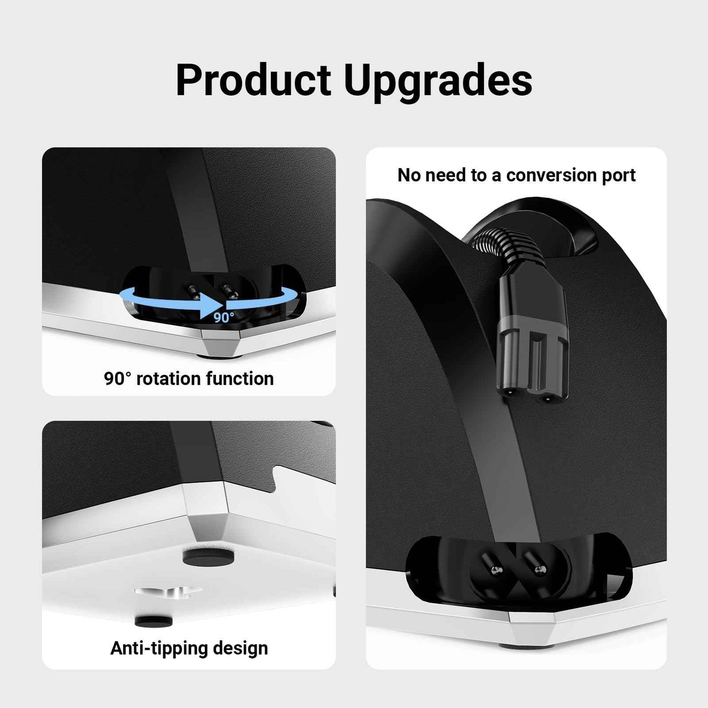 Charger for Wahl Professional Cordless Clipper, Charger Stand Compatible with Wahl, Sterling and 5-Star Cord Clippers 8148 8481 8591 81919 Replacement Parts 3801 Adapter (ONLY Charging Station Base)