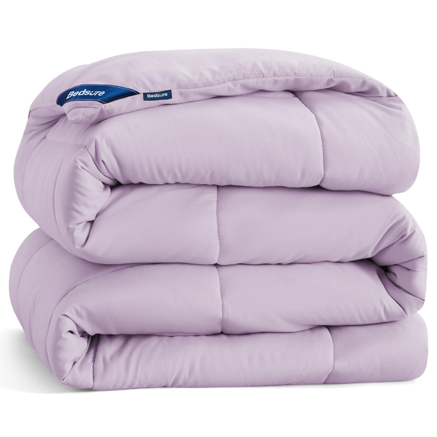 Bedsure Comforter Duvet Insert - Quilted Comforters Twin XL Size, All Season Duvet, Down Alternative Bedding Comforter with Tabs(Light Purple,Twin XL 92"x68")