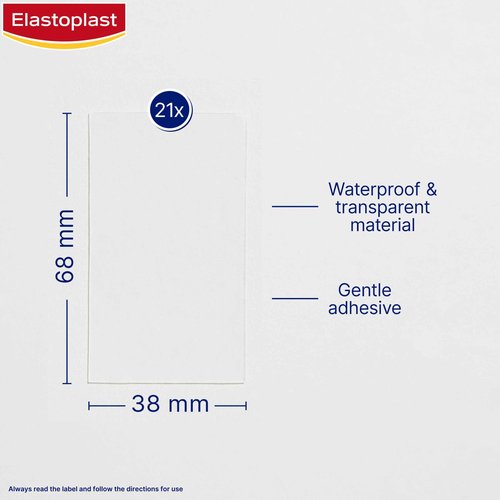 Elastoplast Scar Reducer Plasters (21 Pieces), Quick and Convenient Scar Cover Up Treatment, Scar Sheets to Reduce Visbility of Scars, Scar Plaster Pack for Quick Results