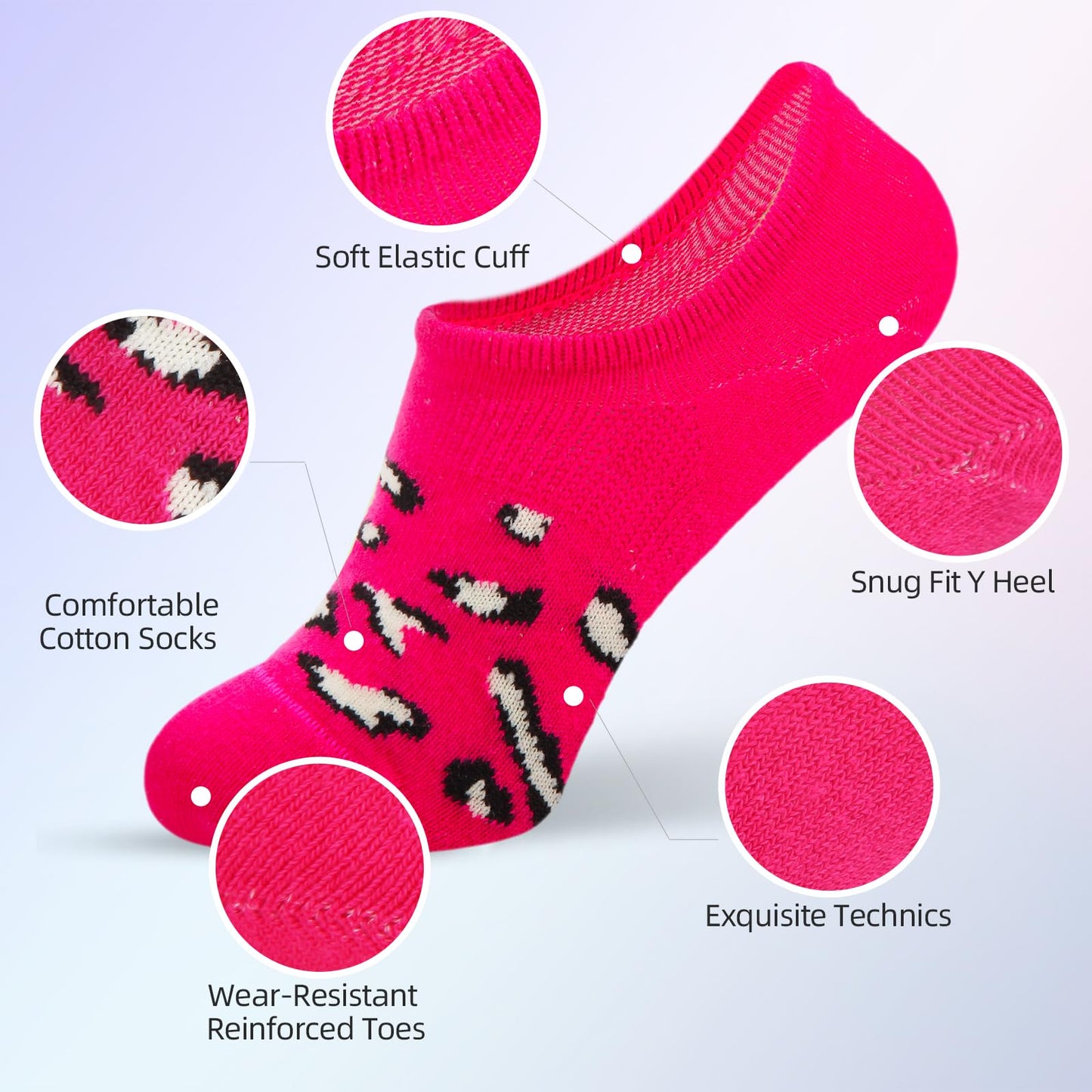 IDEGG No Show Socks Womens and Men Low Cut Ankle Short Anti-slid Athletic Running Novelty Casual Invisible Liner Socks