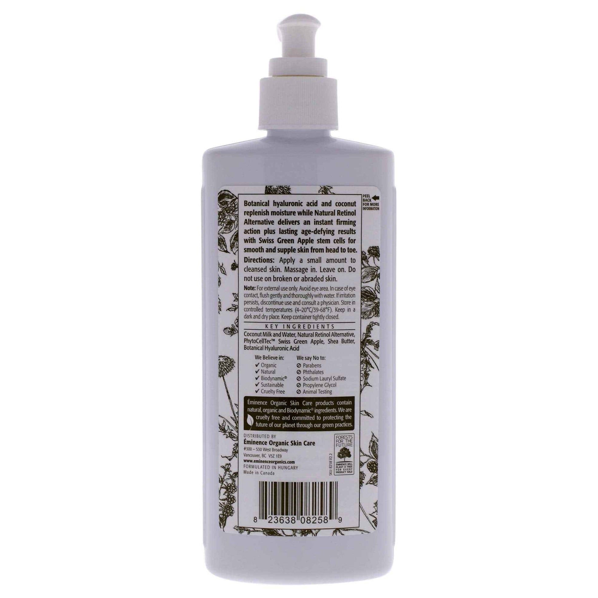 Eminence Organics Coconut Firming Body Lotion, 8.4 Fl Oz