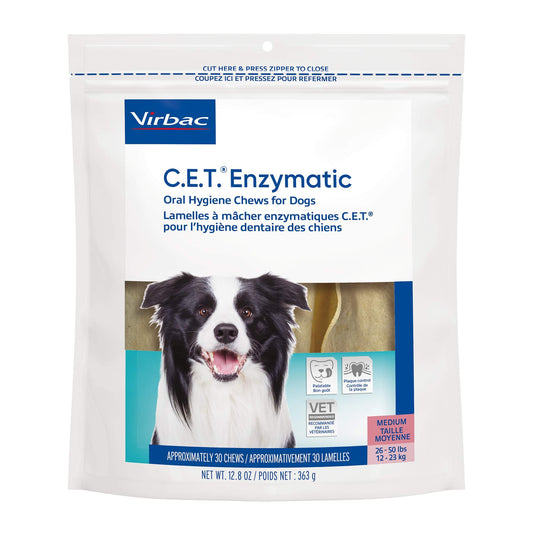 Virbac CET Enzymatic Oral Hygiene Chews for Dogs