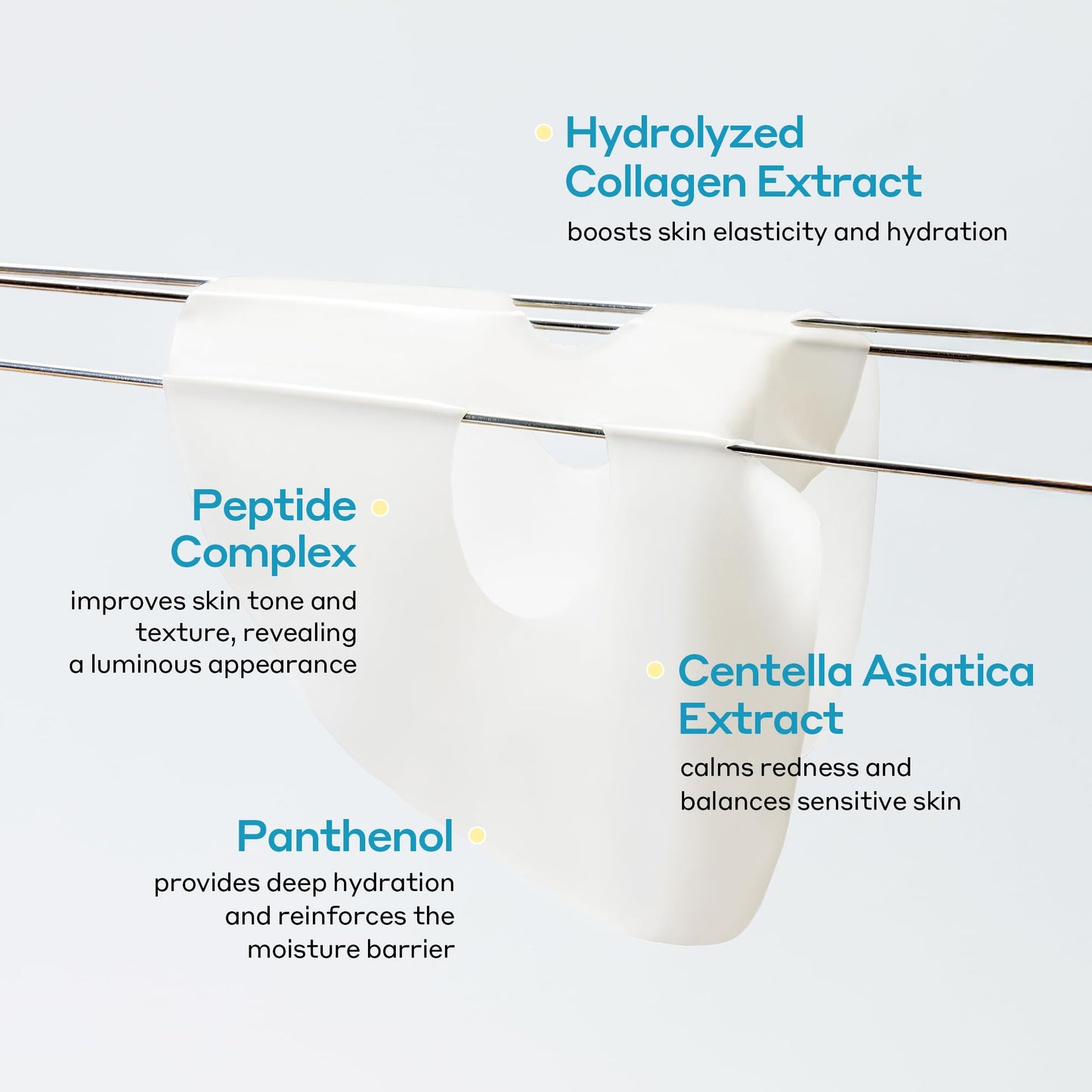 CELLEANSER MENTAVITA™ Calming Fresh Hydrogel Mask – Cooling & Soothing Overnight Mask for Heated and Sensitive Skin (32g x 5ea)