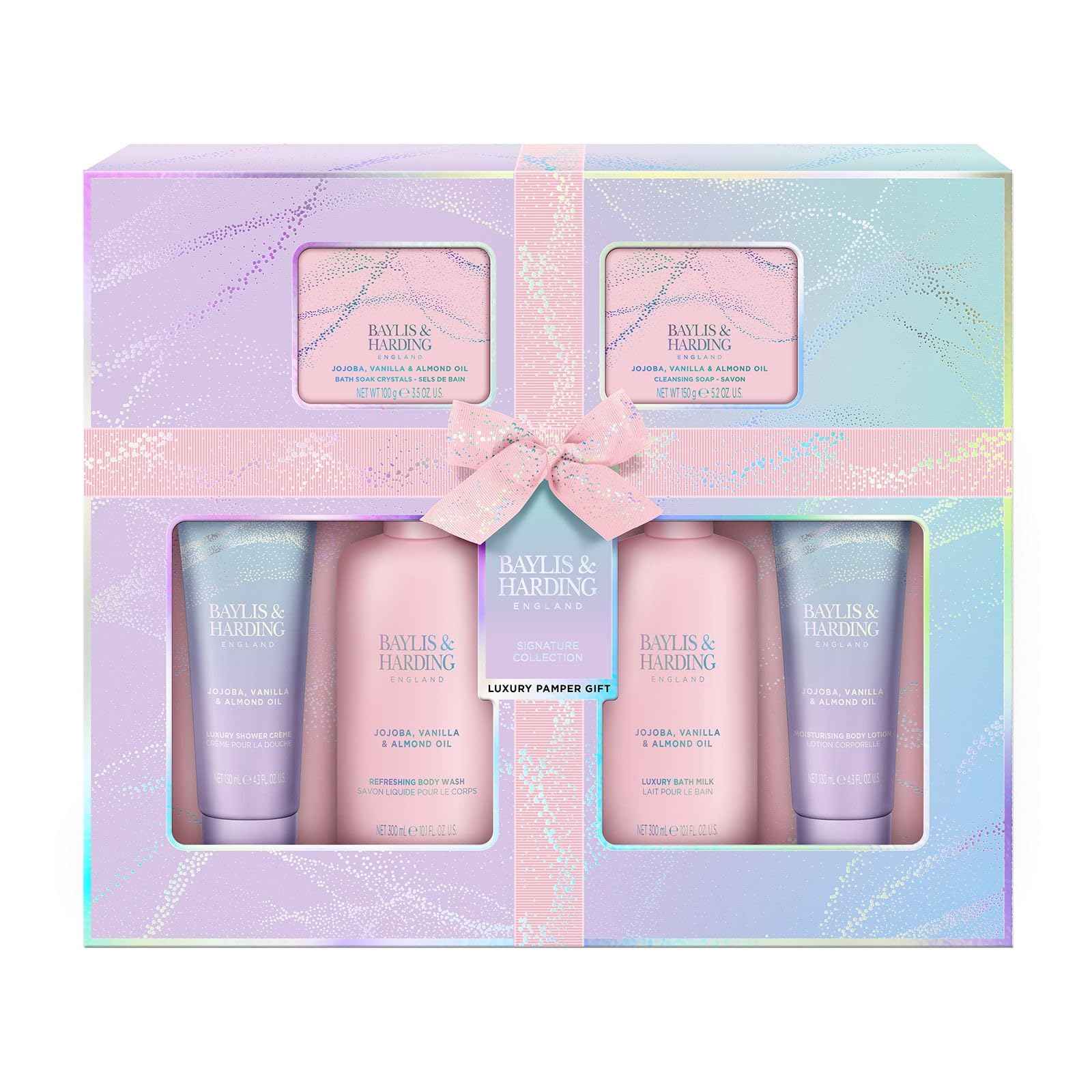 Baylis & Harding Gift Set for Women - Luxury Skin & Body Pack - Jojoba, Vanilla & Almond Oil