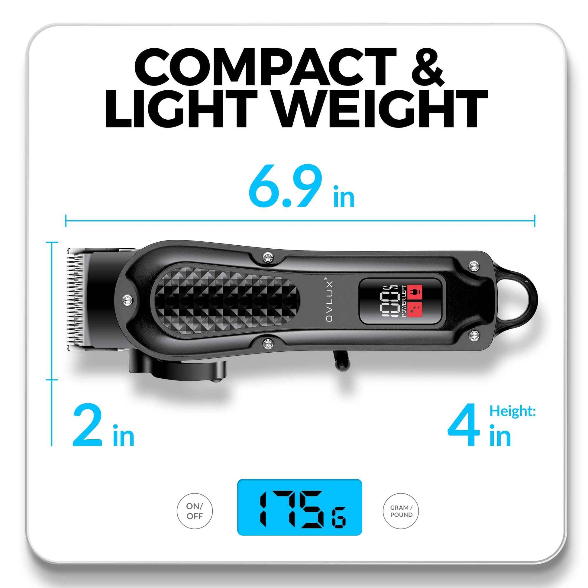 Cordless Hair Clippers for Men: Professional Barber Clippers for Precision Grooming, Rechargeable and Powerful - Máquina para Cortar Pelo de Hombre