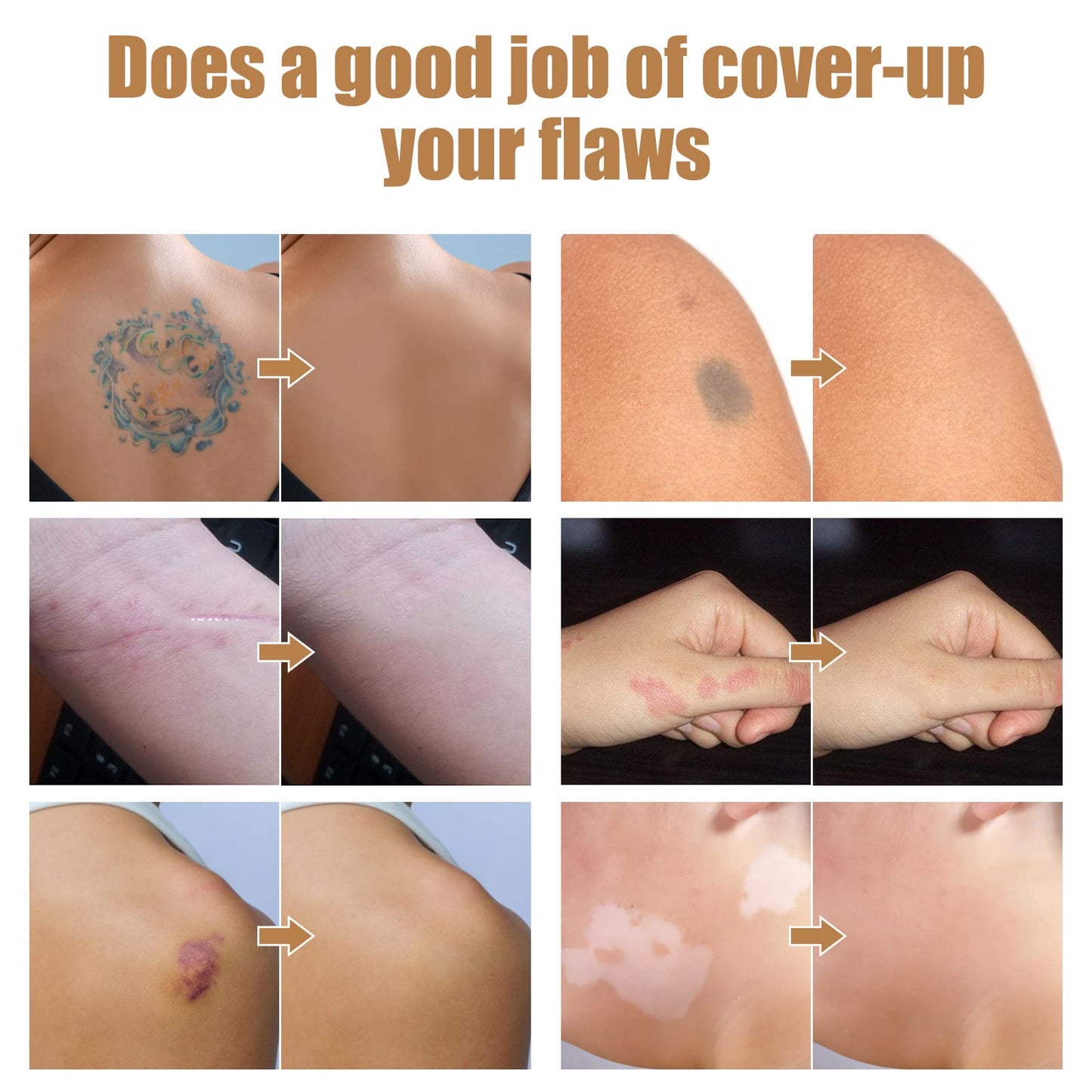 Tattoo-Cover-Up Concealer-Makeup Waterproof-Adjustable-Long-Lasting for-Tattoos-Scars-and-Other-Blemishes