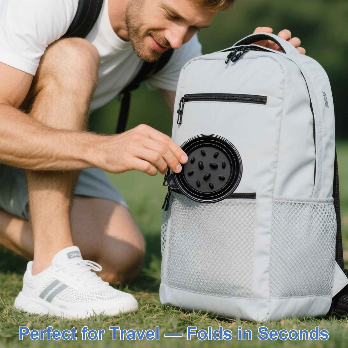 SPOSAFE Foldable Shaving Soap Bowl – Portable, Easy-to-Carry Shaving Soap Cup for Wet Shave, Travel Shaving Lather Bowl/Shaving Mug Compatible with Shave Cream & Soap for Men (Black)