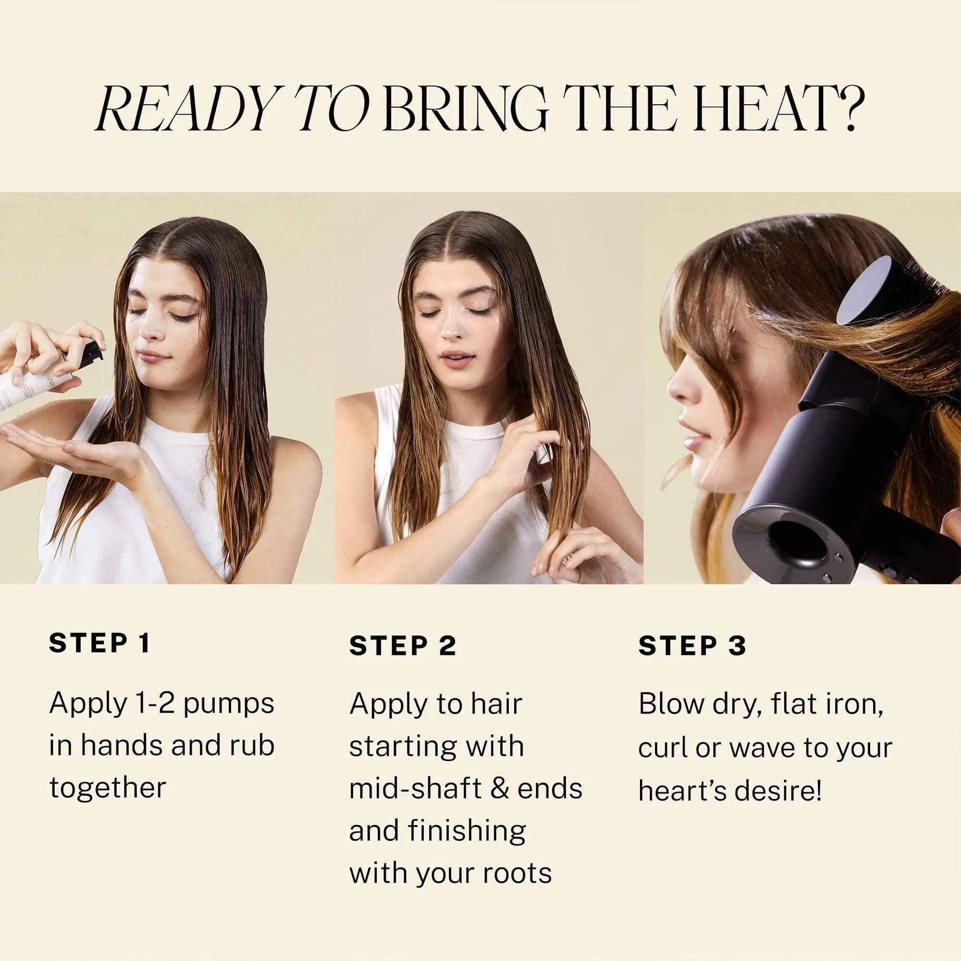 JVN Complete Blowout Styling Milk, 3 Fl Oz, Frizz Fighting, Heat Activated Style Extending Hair Cream and Heat Protectant, Hair Care for Women and Men, Silicone Free