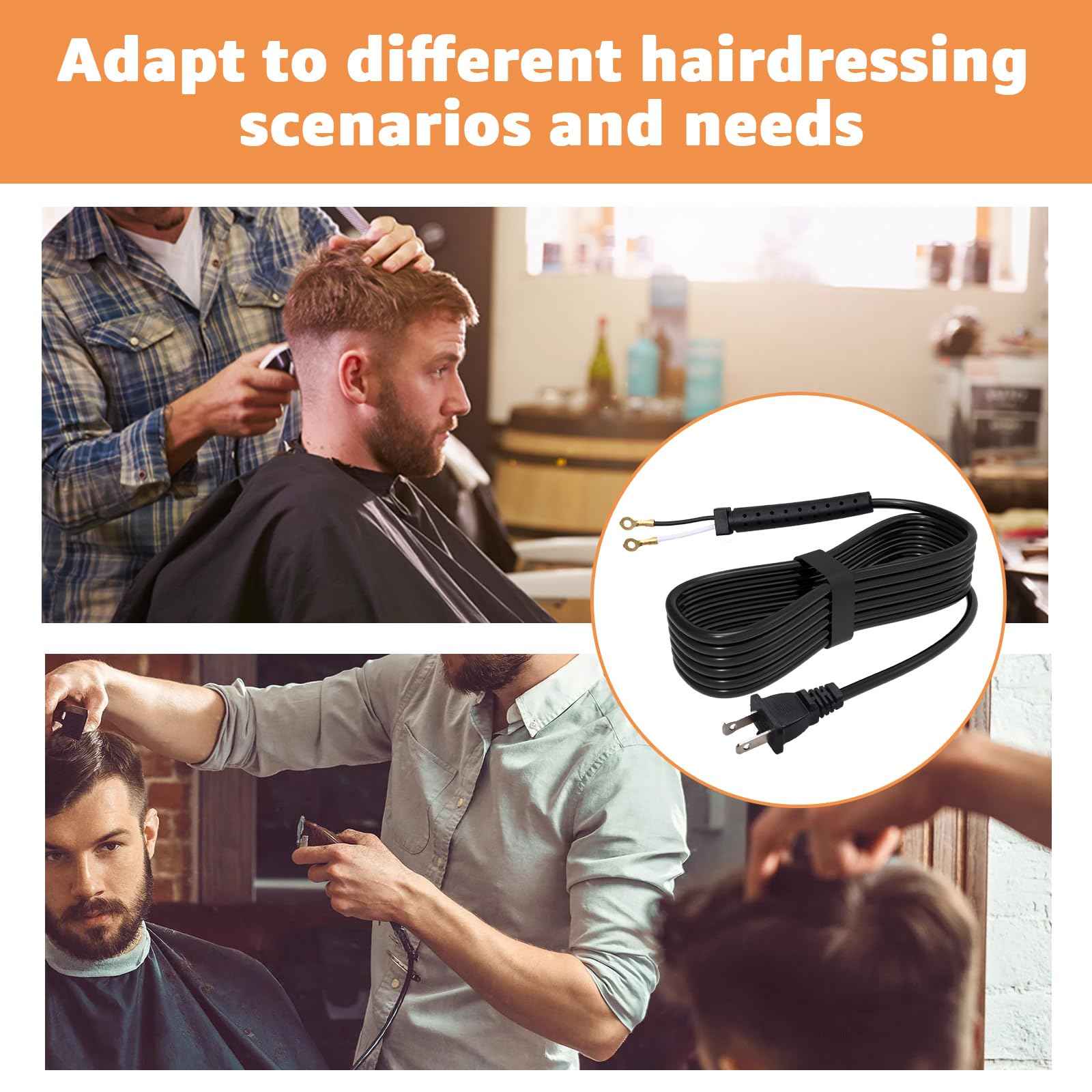 Replacement Power Cord for Oster Classic 76 Clippers - Exact Fit, Durable & Easy to Install - Compatible with Oster 76 Hair Clippers