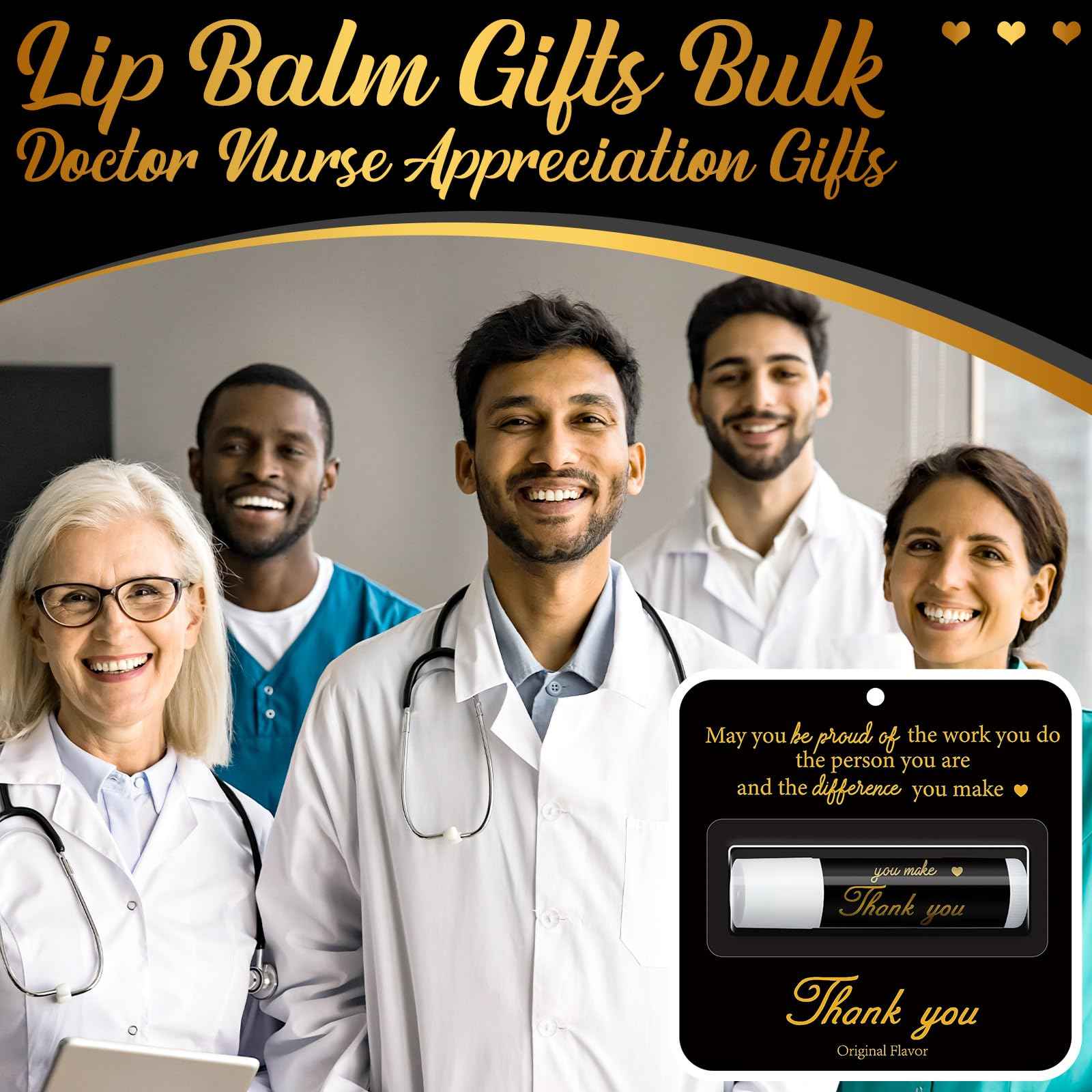 Sacubee 30 Pack Christmas Employee Appreciation Gift Lip Balms Bulk Staff Teacher Team Volunteer Thank You Gift Thanksgiving Christmas Appreciation Party Favor for Women Men(Cool,Black Gold)