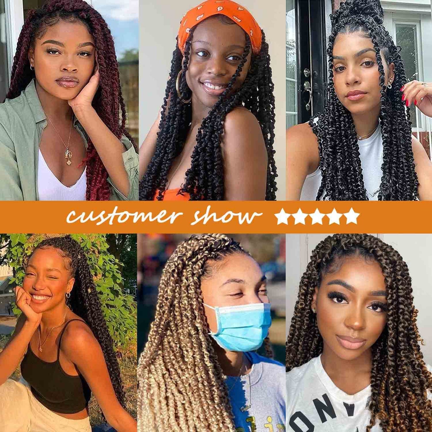 Passion Twist Hair 18 Inch 6 Packs Water Wave Crochet Hair for Passion Twists Long Bohemian Braiding Protective Style Hair Extensions, Tangle Free, No odor, Skin Friendly (18 Inch 6 Packs, T27#)