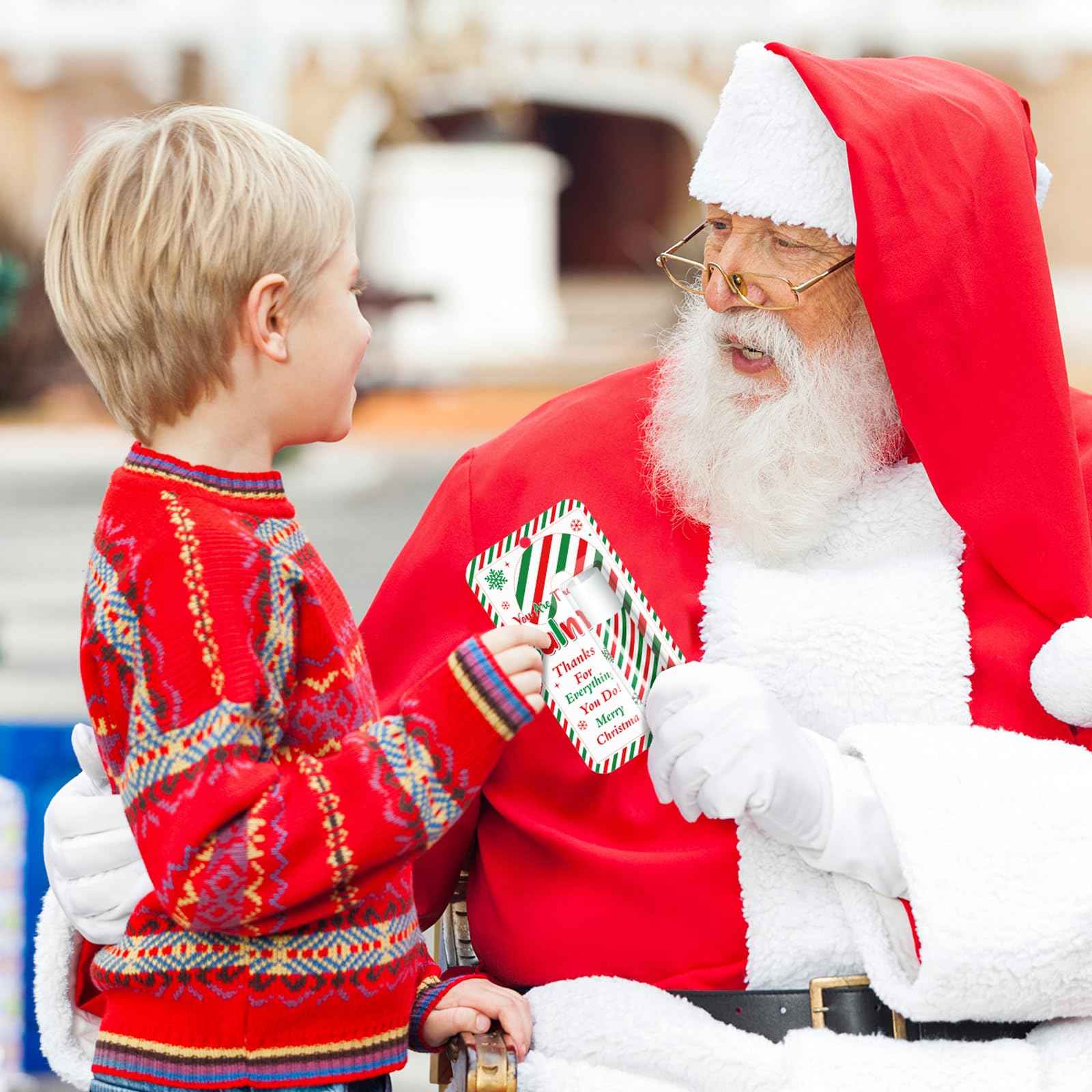 Sacubee 30 Pack Christmas Lip Balms Bulk Xmas Lip Balm Honey Flavored 5 Styles Holiday Party Treat Goodie Bags Stuffers Small Gifts for Women Men