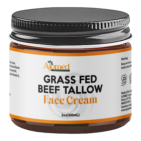 Beef Tallow Face Moisturizer - Grass Fed Beef Tallow for Skin Care- unscented Handmade Tallow face Cream- tallow balm Sensitive & Dry Skin, Eczema, Psoriasis, sunburn (FRANKINCENSE)