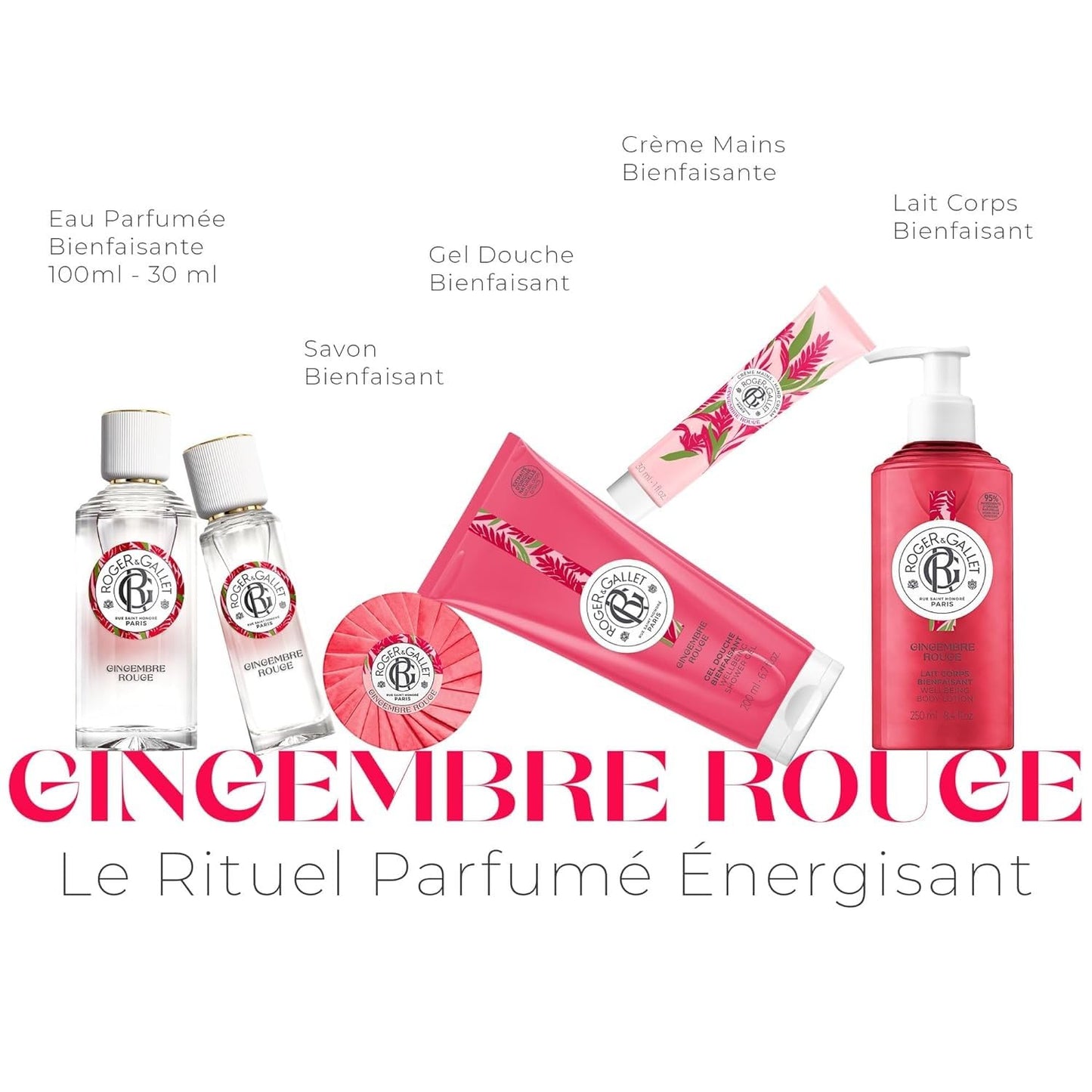 ROGER & GALLET | Body Lotion for Women |Gingembre Rouge - Red Ginger 8.4 oz Bottle