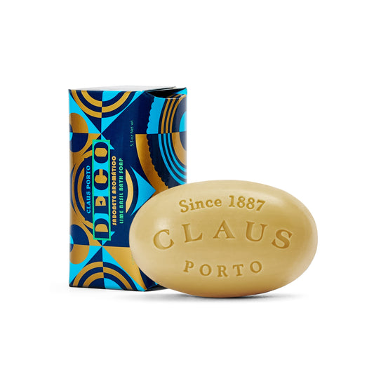 Claus Porto Deco Bath Soap, Lime Basil, 5.3 Ounce (Pack of 1)