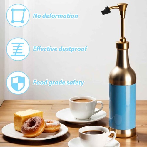 10 Pcs Coffee Syrup Pump Tip Covers, Portable Practical Pourer Cap for Oil Liquor Bottle Reusable Syrup Pump Tip Caps for Keep Sugar Condiments Olive Clean Preserved - Black