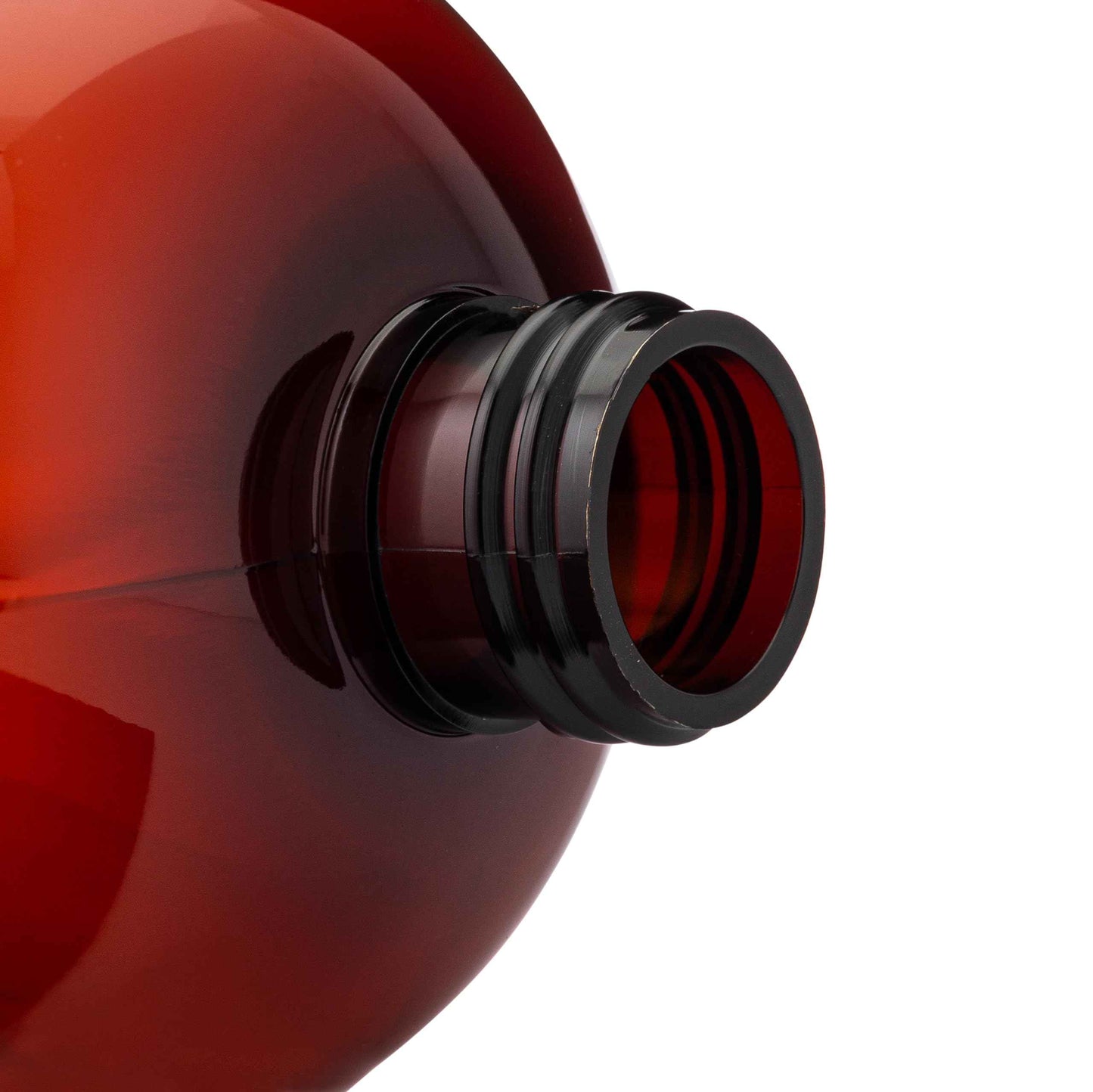 Baire Bottles 16 oz Empty Refillable Plastic Pump Bottles Dispenser 6 Pk PET, BPA Free Refillable Containers Shampoo Lotion Oil Liquid Soap Labels USA (Amber/Brown, White Pumps, Damask Labels)