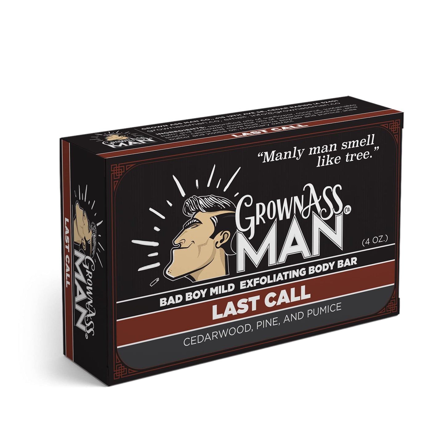 Grown Ass Man Co. Body Bars (Last Call (Mild Exfoliant), 3-Pack)