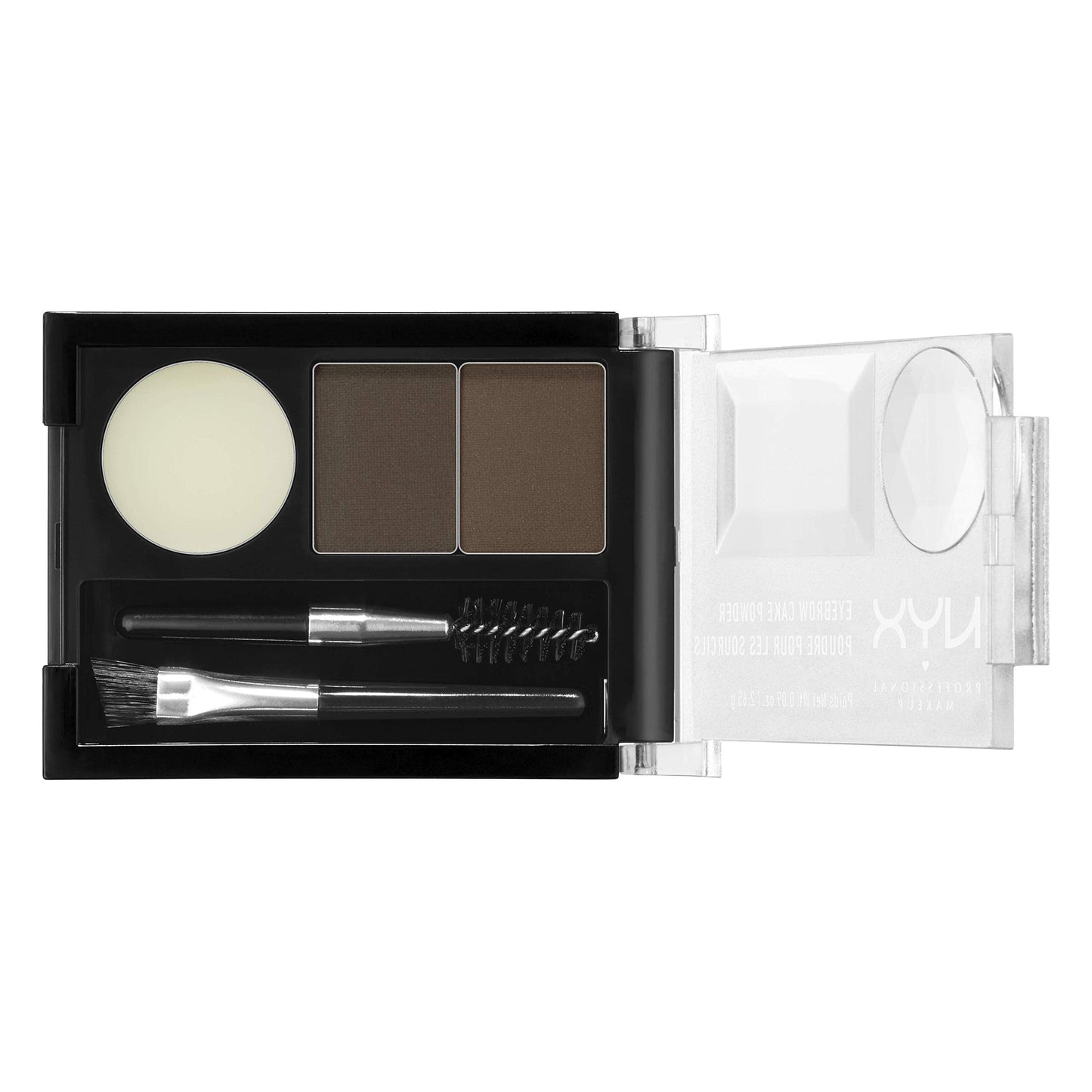 NYX PROFESSIONAL MAKEUP Eyebrow Cake Powder, Dark Brown/Brown