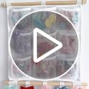 Large Headbands & Bows Organizer Wall Hanger – Pre-assembled Baby Hair Accessory Holder