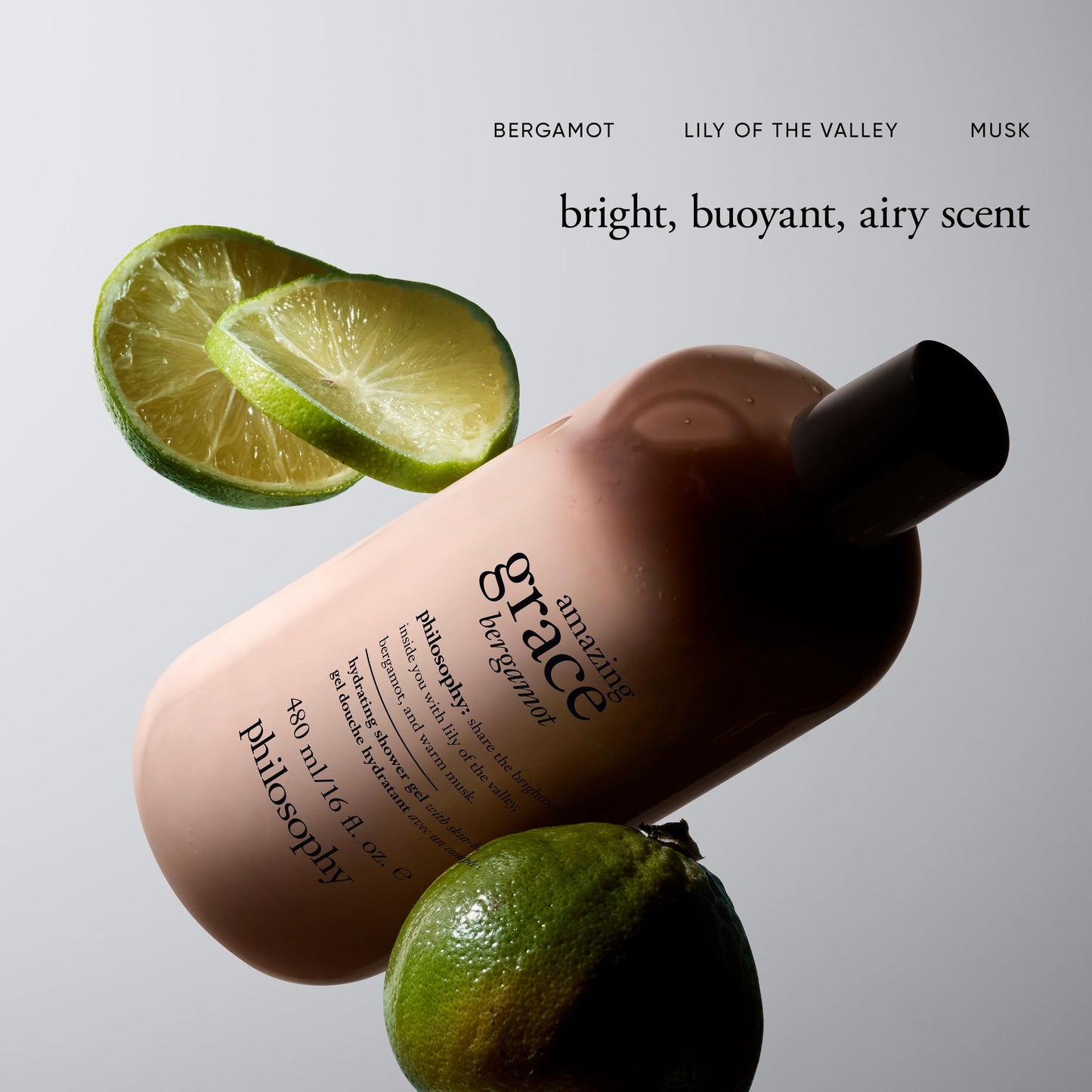 philosophy hydrating shower gel amazing grace bergamot