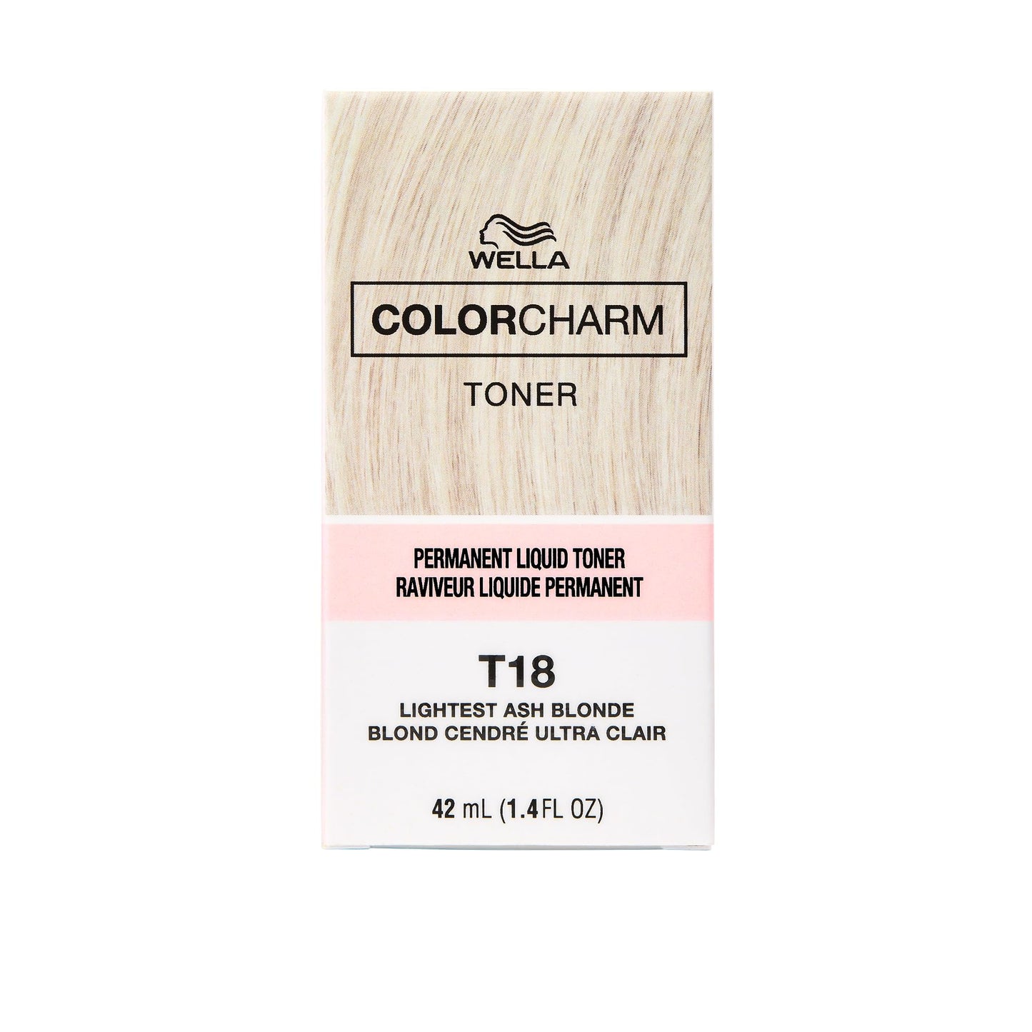 COLORCHARM Permanent Liquid Toners| Neutralize Brass| Free of Parabens| Vegan| T18 Lightest Ash Blonde| 1.4 Fl Oz