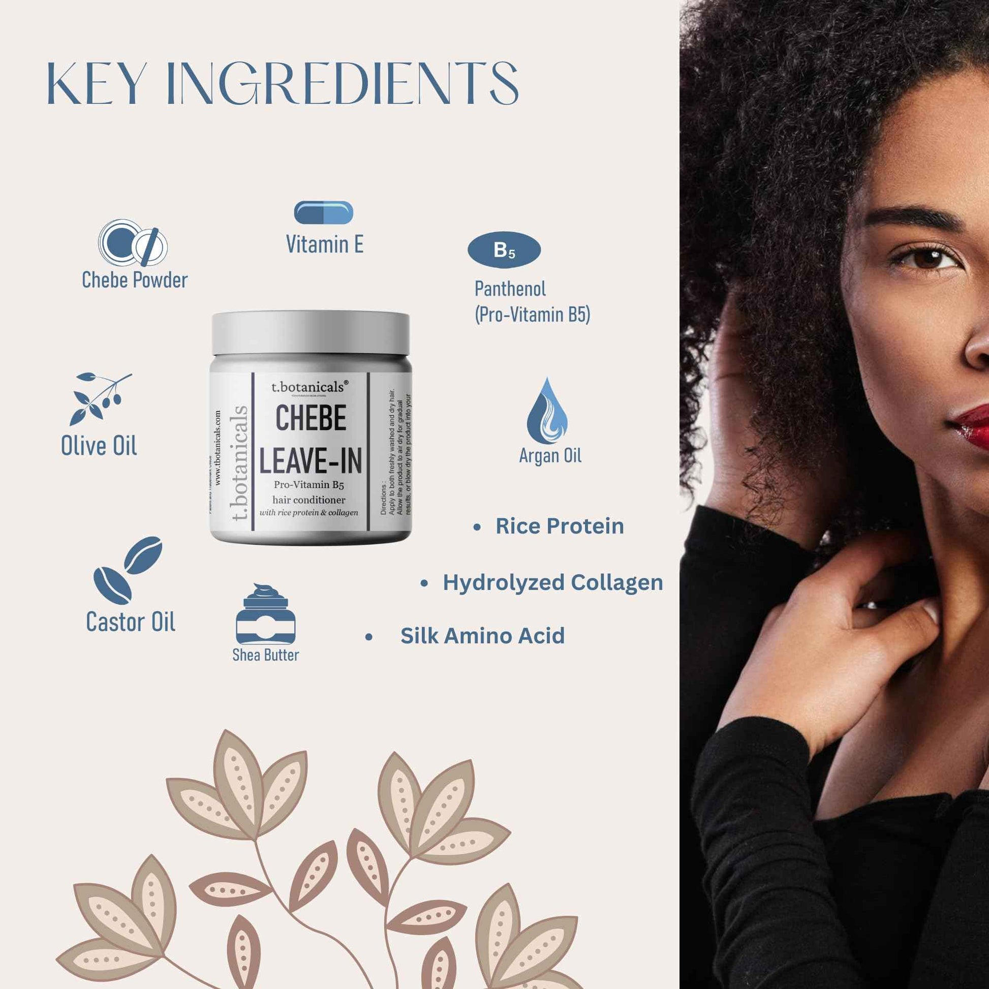 Chebe Oil and Leave In Conditioner Bundle for Hair Growth