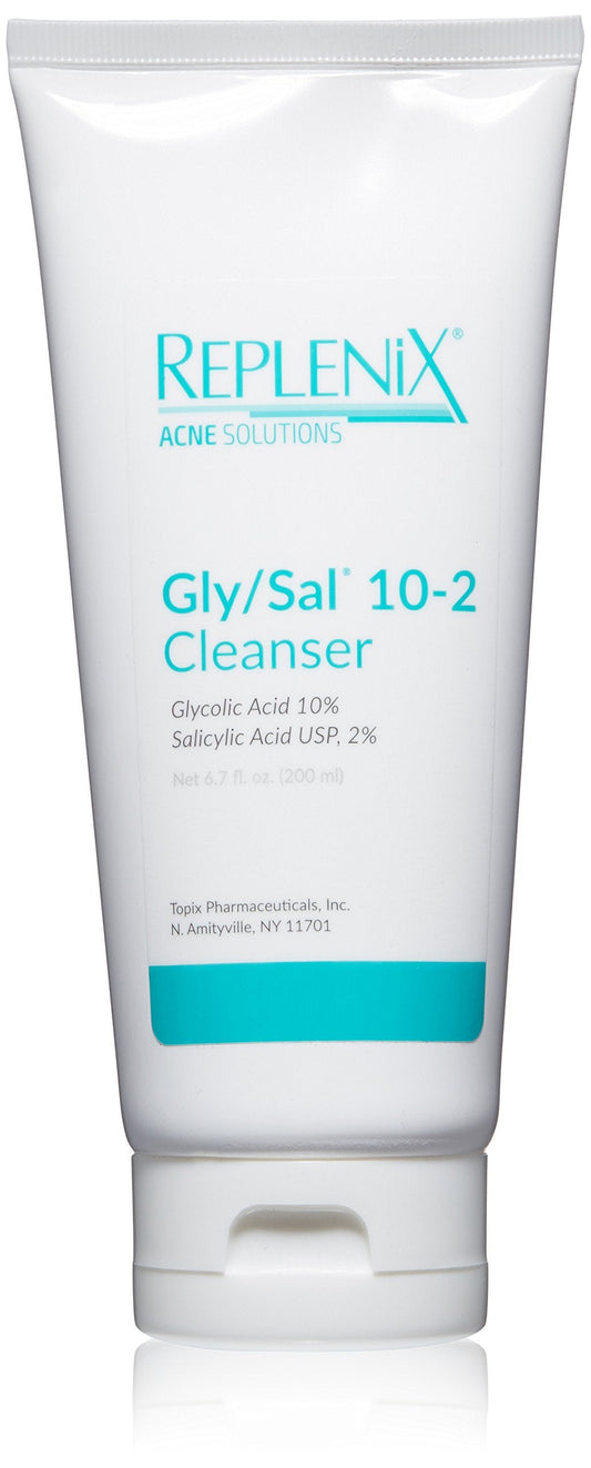 Replenix Acne Gly-Sal 10-2 Deep Pore Cleanser – Oil Free Medical Grade Glycolic & Salicylic Acid Pore Cleansing Face Wash – Cream to Foam Breakout and Blackhead Facial Cleanser, 6.7 oz…