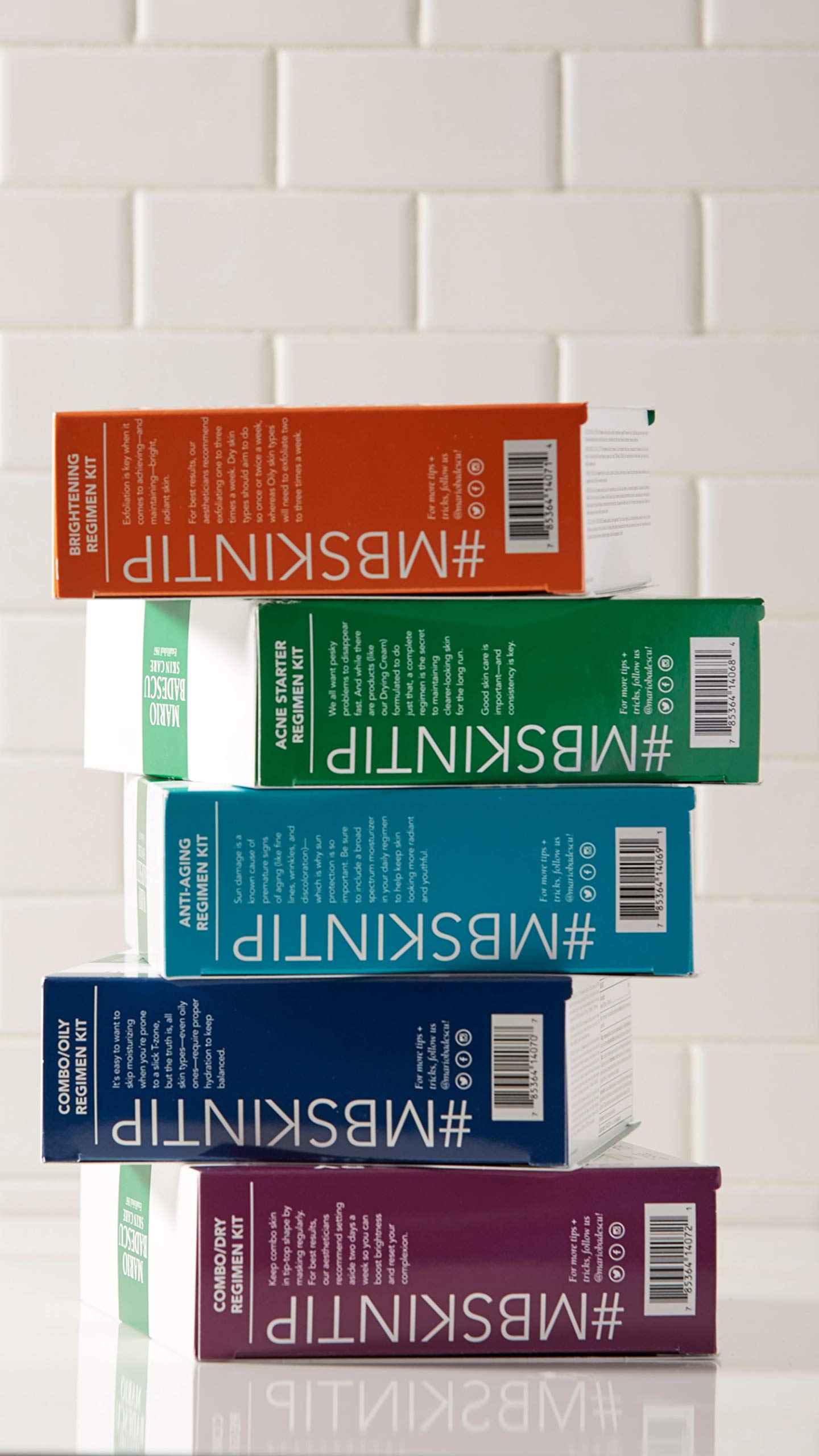 Mario Badescu The Brightening Kit, 5 Piece Kit With Glycolic Foaming Cleanser, Alpha Grapefruit Cleansing Lotion, Vitamin C Serum, Whitening Mask & Glycolic Skin Renewal Complex