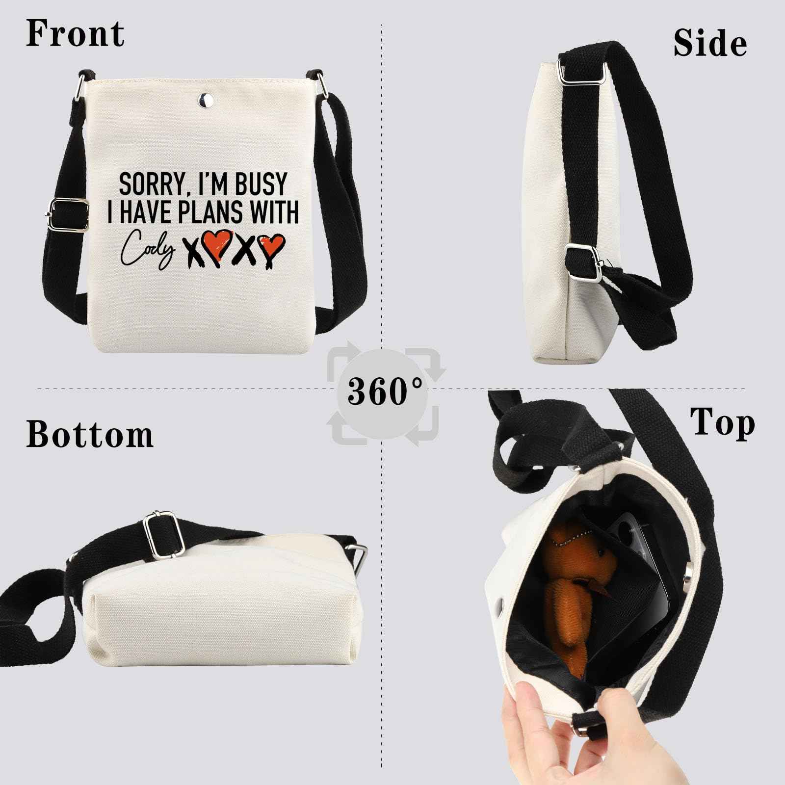 GJTIM Ladies Gym Gift Sorry I’m Busy I have Plans With Cody Fitness Travel Bag for Fans (Plans With Cody CB)