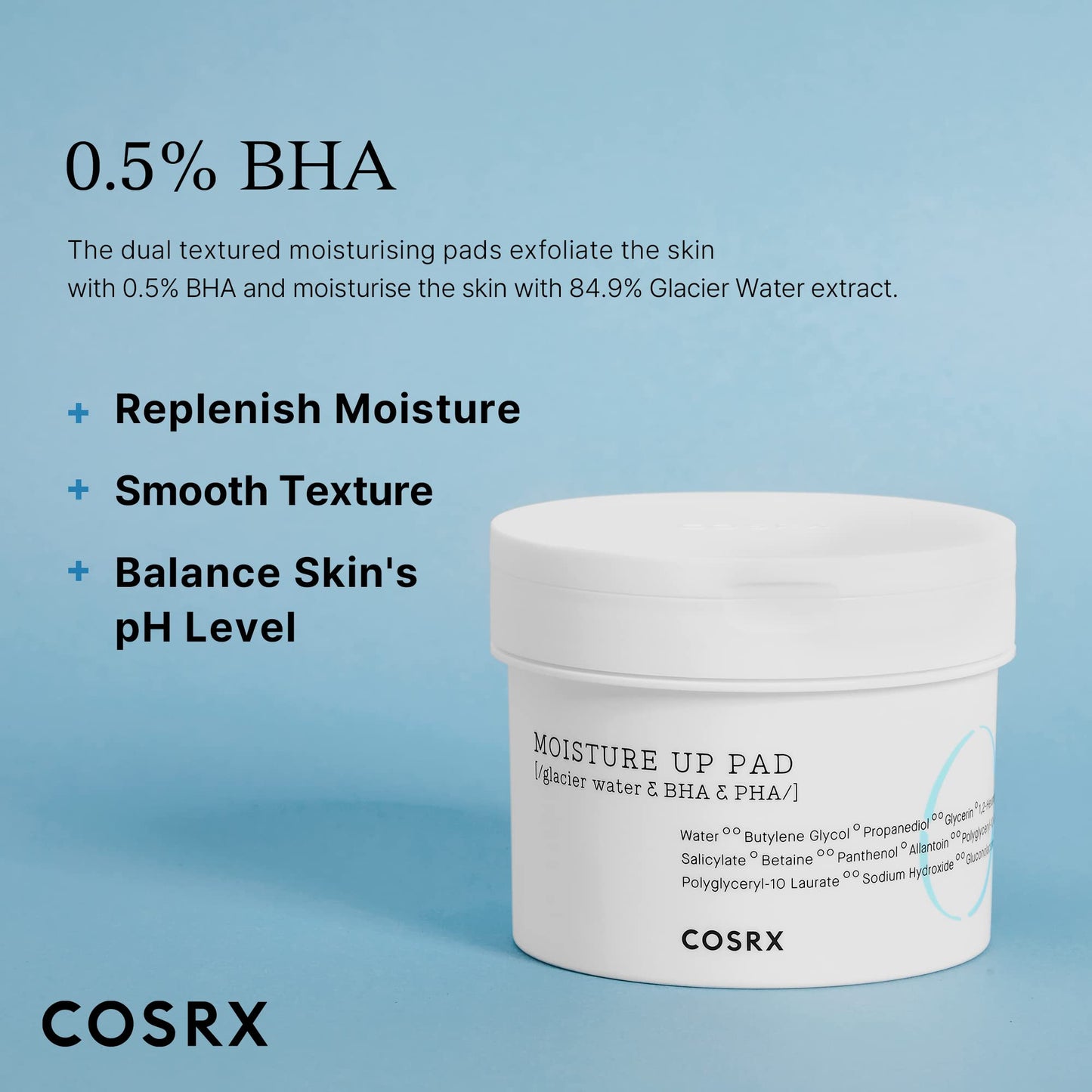 COSRX Propolis Toner Pads 70 Sheets, BHA, Gentle Daily Exfoliant for Sensitive Skin, Preventing Breakouts, Moisturizing, Nourishing, Blemish Care, Animal Testing-Free