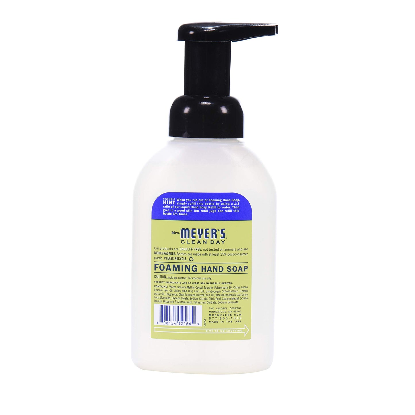 MRS. MEYER'S CLEAN DAY Foaming Hand Soap, Lemon Verbena, 10 Fl Oz (Pack of 4)