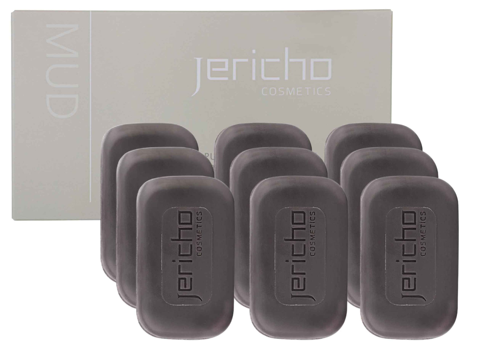 Jericho Dead Sea Mud Soap Bar, Natural Face & Body Detox with Exfoliating Dead Sea Minerals & Soothing Witch Hazel. 4.4 Oz /125g (Pack of 9)
