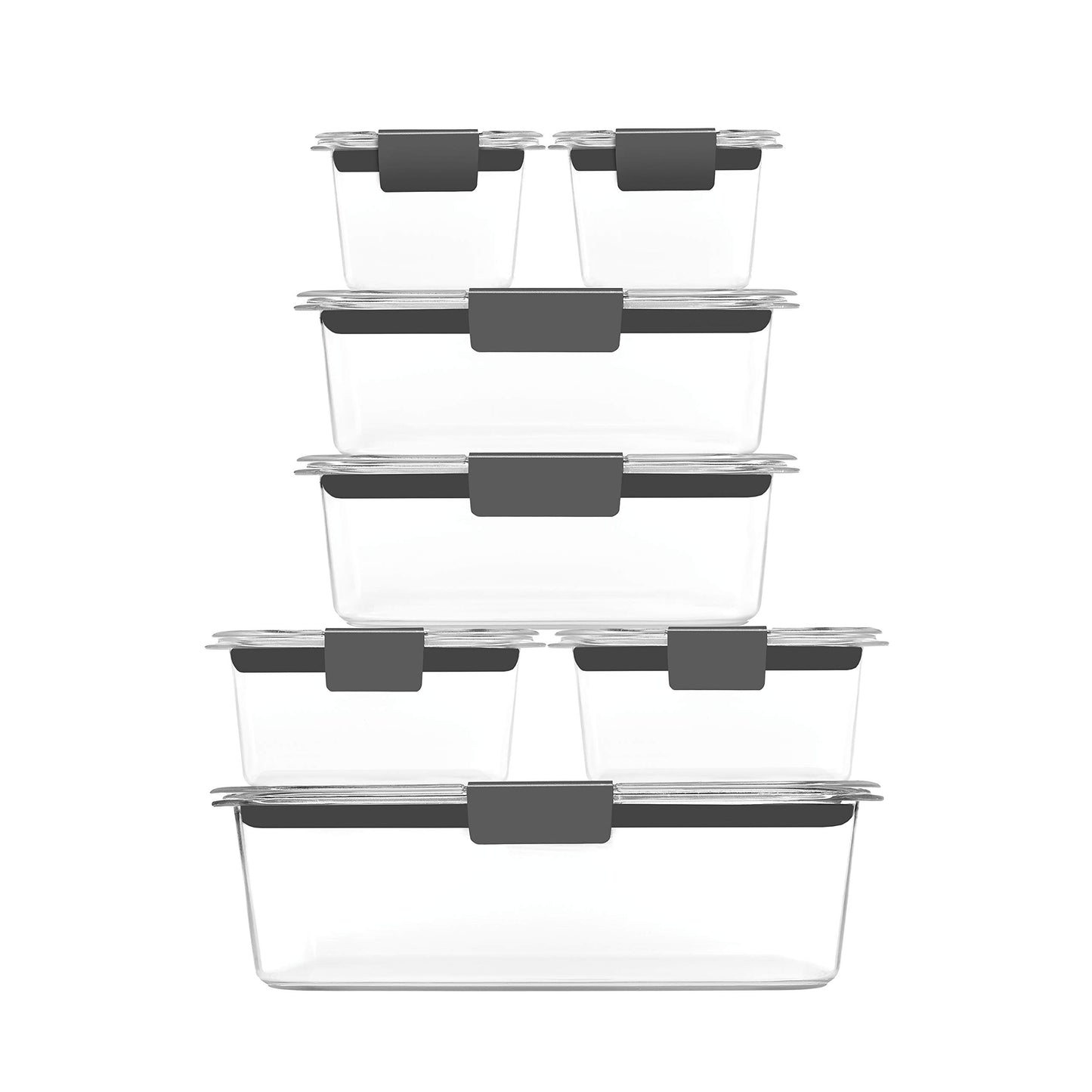 Rubbermaid Brilliance BPA Free Food Storage Containers with Lids