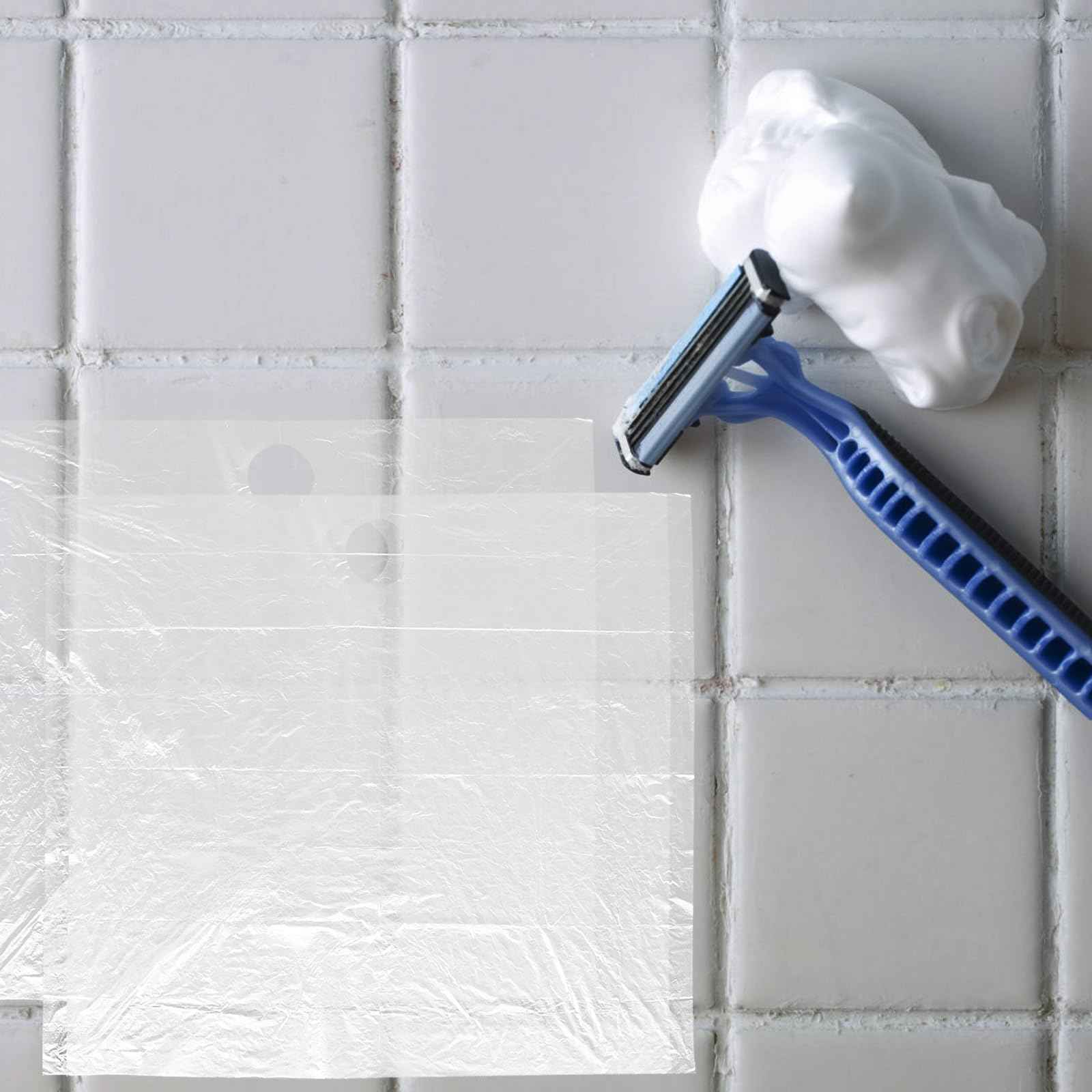 minkissy 20pcs Disposable Beard Catcher Multi Function Hair Catching Sink Bathroom Kitchen Sinks Ideal Shaving Trimming Non Stick Beard Hair Catcher Grooming 25.6 x 25.6inch