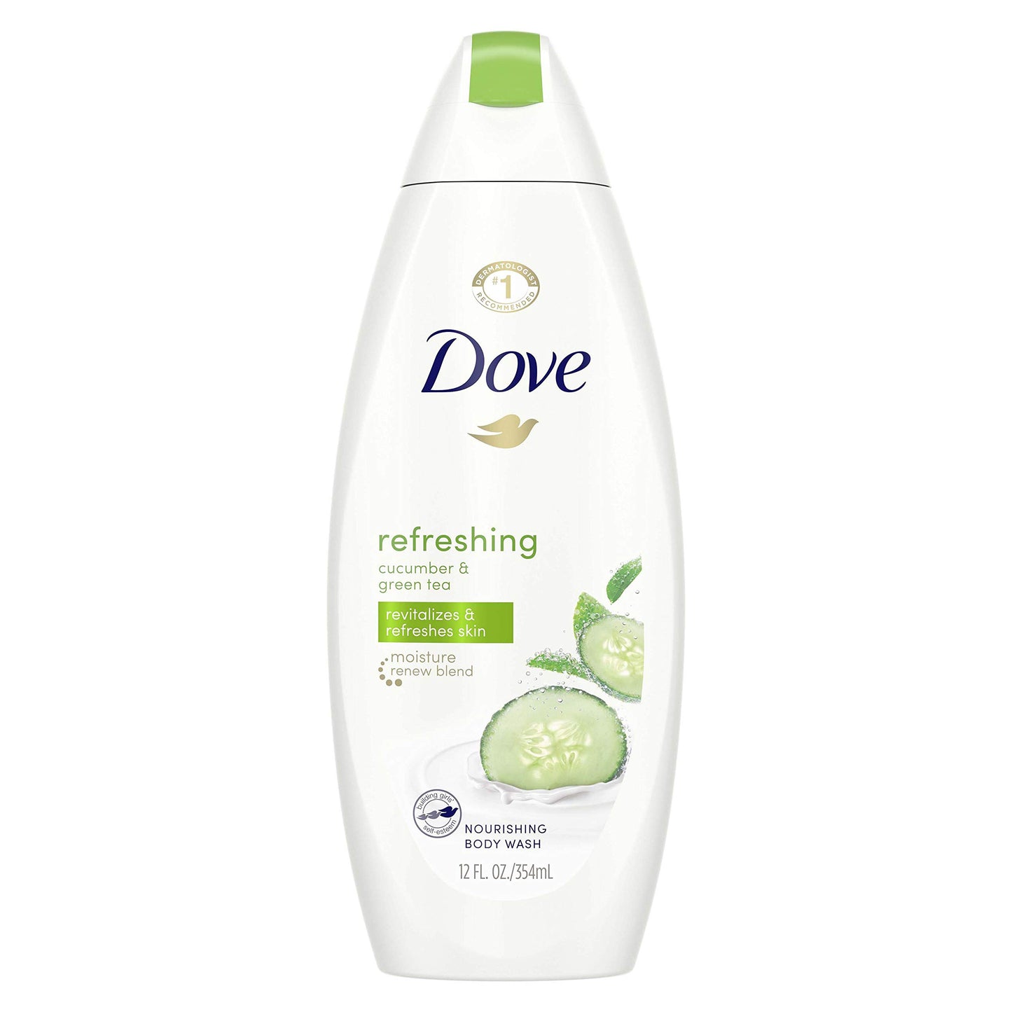 Dove go fresh Refreshing Body Wash Revitalizes and Refreshes Skin Cucumber and Green Tea Effectively Washes Away Bacteria While Nourishing Your Skin 12 oz