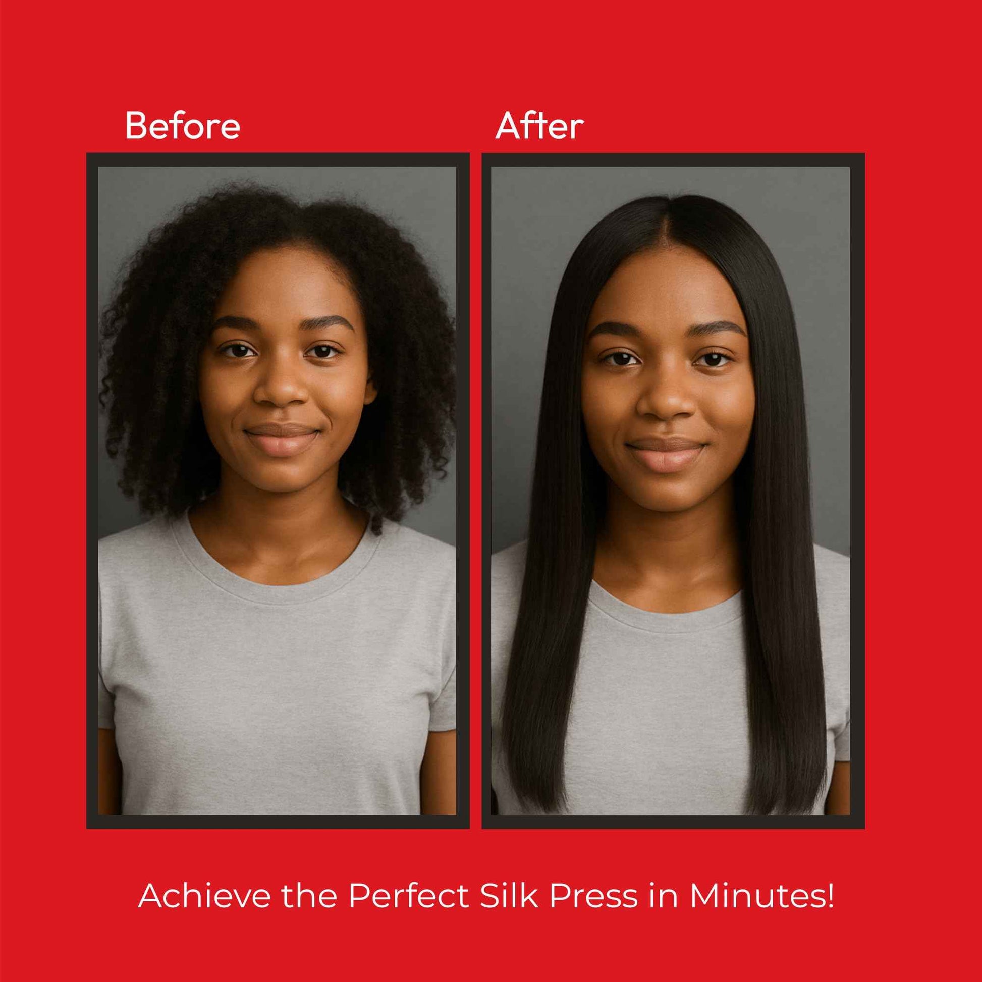 Red by Kiss 2-in-1 Ionic Hair Straightener Brush with Ceramic Coating, Adjustable Temp, Auto Shut Off, Skin Protector Bristles & 360° Swivel Cord, Smooth & Style in Few Strokes