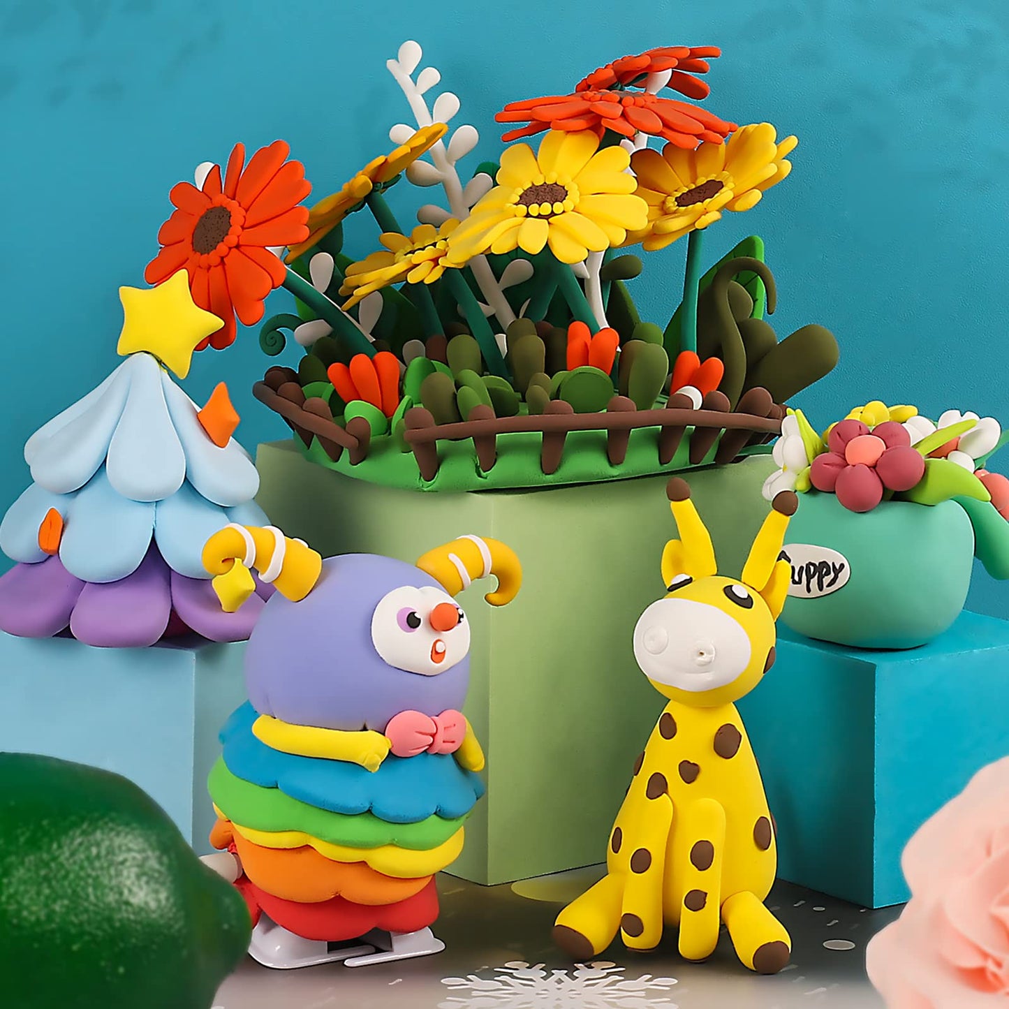 ifergoo Modeling Clay - 24 Colors Air Dry Clay, DIY Magic Clay with Tools and Munuals, Kids Toys Set for Boys and Girls