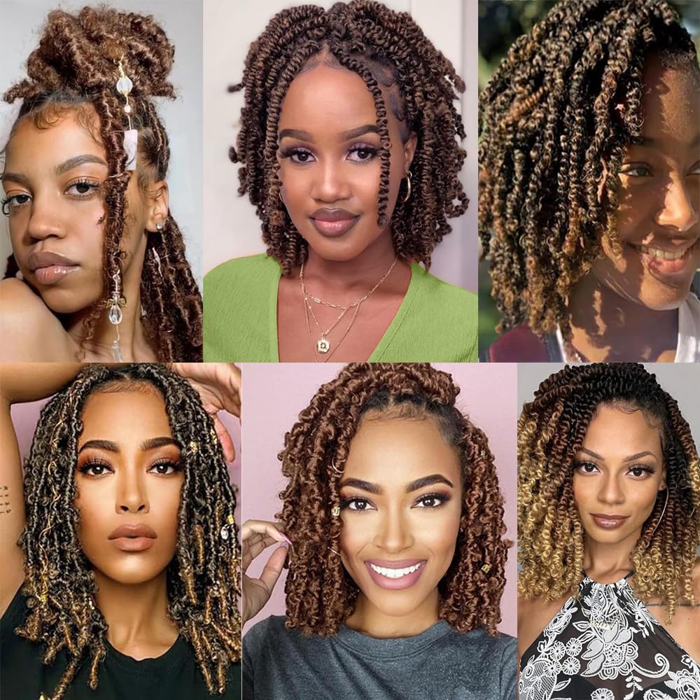 Marley Twist Braiding Hair Marley Twist Hair Springy Twist Hair Afro Twist Hair 14 Inch 3 Packs Pre Separated Pre Fluffed Twist Hair for Braids Marley Crochet Hair Extensions (T30)