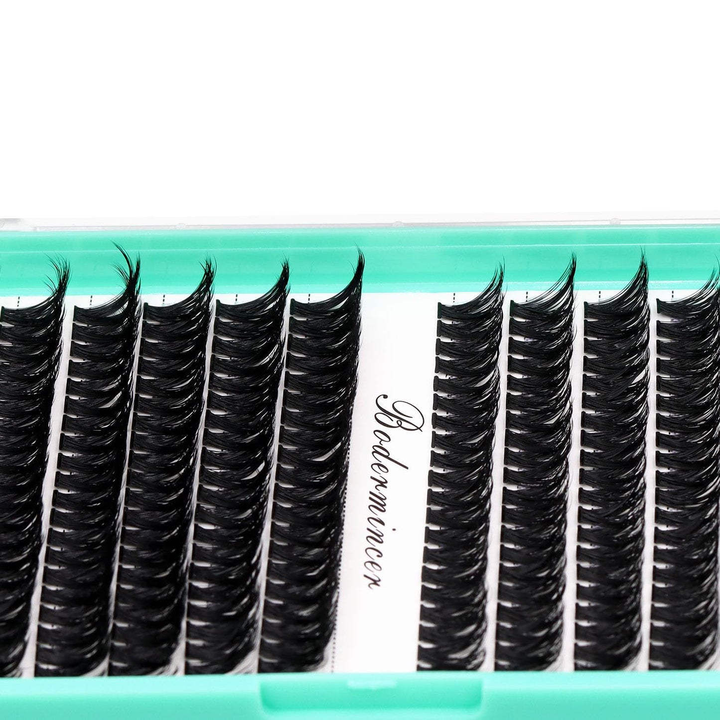 Bodermincer Black/Colored Cluster Lashes 240pcs 20D/40D DIY Eyelash Extension D Curl Long Individual Lashes Mixed Tray Faux Mink Lash Clusters Extensions 8-22mm (60D-12MM)