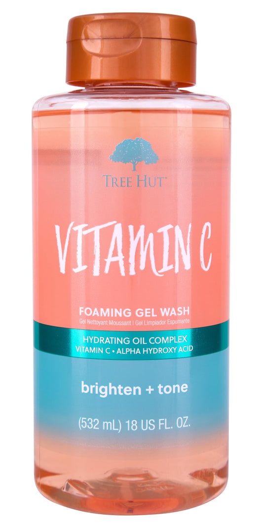 Tree Hut Vitamin C Nourishing & Moisturizing Foaming Gel Wash, 18 oz.